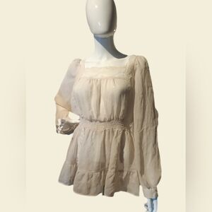 Candie's Elegant Cream Blouse